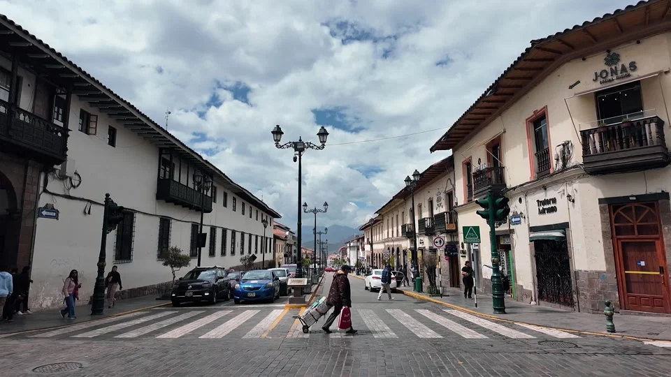 Colonial streets in the centre of Cusco