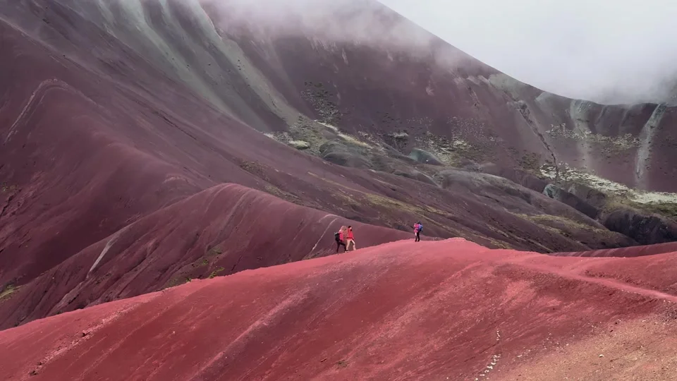 The Red Valley near Rainbow Mountain, Peru