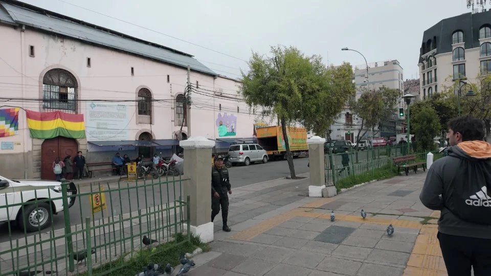 Plaza San Pedro, outside San Pedro Prison, La Paz