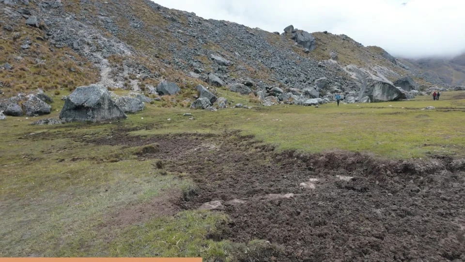Misty, muddy trail conditions on the Salkantay Trek