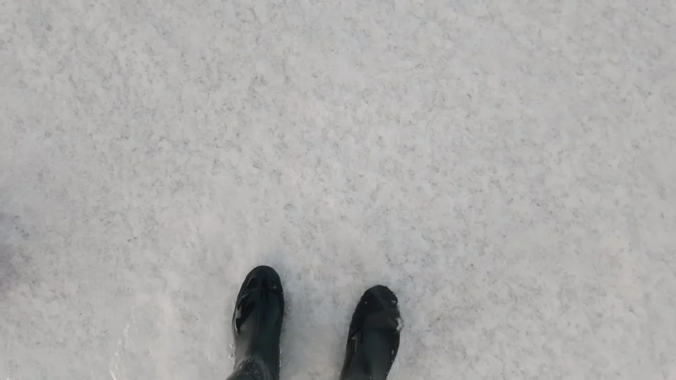 Wellington boots needed for walking on the wet Uyuni Salt Flats