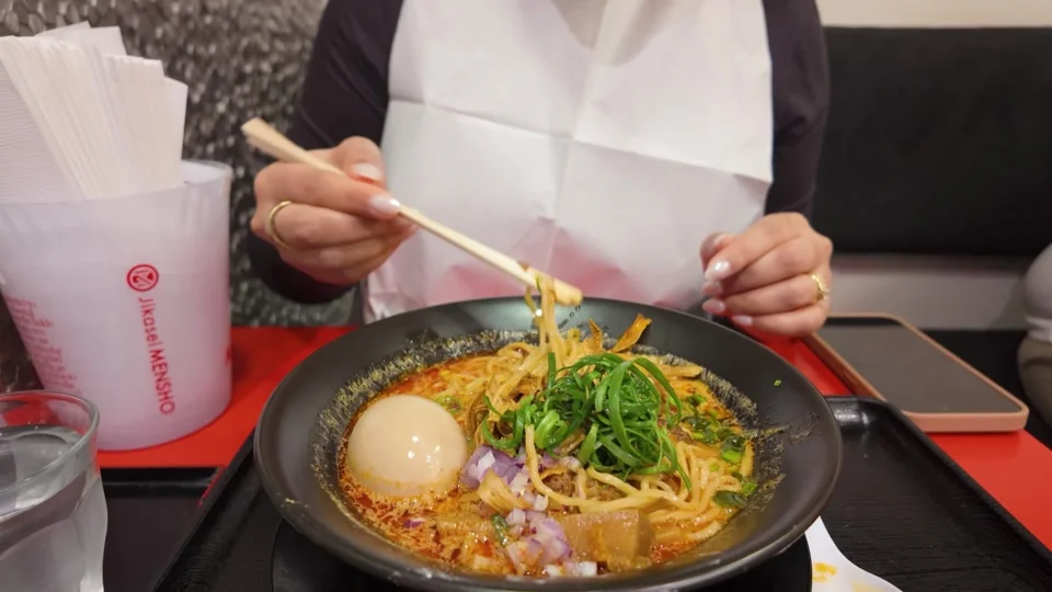 Vegan tantanmen ramen at Jikasei Menya, Shibuya