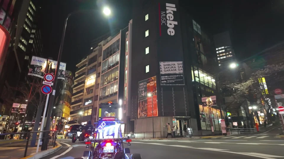 Go-karting through Shinjuku at night dressed as anime characters