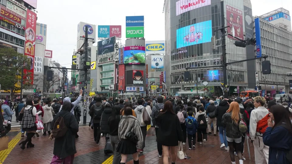 Shibuya Crossing in daylight