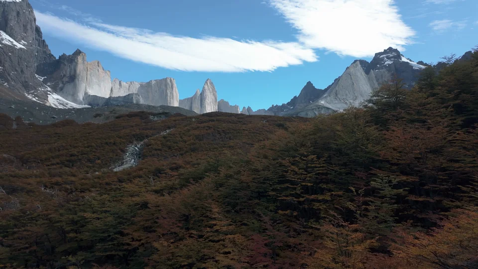 Granite spires and peaks seen from the English lookout in the French Valley